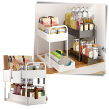 Carica l&#39;immagine nel visualizzatore di Gallery, Portaspezie da cucina a doppio cassetto - Ozerty
