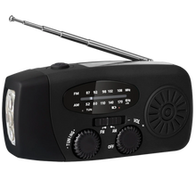 Carica l&#39;immagine nel visualizzatore di Gallery, Radio d&#39;emergenza con dinamo multifunzionale
