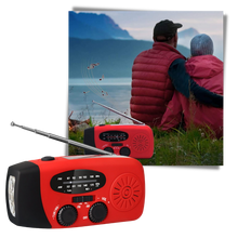 Carica l&#39;immagine nel visualizzatore di Gallery, Radio d&#39;emergenza con dinamo multifunzionale - Ozerty
