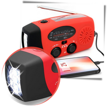 Carica l&#39;immagine nel visualizzatore di Gallery, Radio d&#39;emergenza con dinamo multifunzionale - Ozerty
