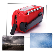 Carica l&#39;immagine nel visualizzatore di Gallery, Radio d&#39;emergenza con dinamo multifunzionale - Ozerty
