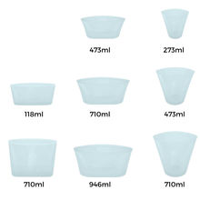 Carica l&#39;immagine nel visualizzatore di Gallery, Confezione da 8 sacchetti in silicone per alimenti riutilizzabili - Ozerty

