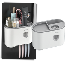 Carica l&#39;immagine nel visualizzatore di Gallery, Cremagliera per dispenser di dentifricio tutto in uno - Ozerty
