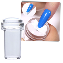 Carica l&#39;immagine nel visualizzatore di Gallery, Kit di timbri per nail art in silicone con raschietto - Ozerty
