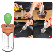 Carica l&#39;immagine nel visualizzatore di Gallery, Bottiglia di olio in vetro con pennello - Ozerty
