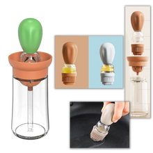 Carica l&#39;immagine nel visualizzatore di Gallery, Bottiglia di olio in vetro con pennello - Ozerty
