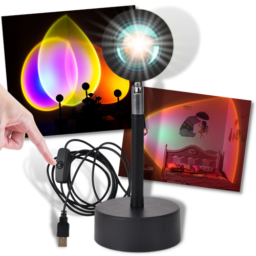 Lampada da scrivania a LED con proiettore di luce colorata - Ozerty