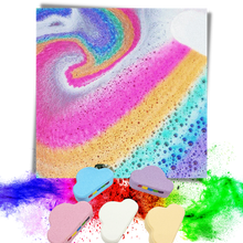 Carica l&#39;immagine nel visualizzatore di Gallery, Bomba da bagno colorata al sale marino - Ozerty
