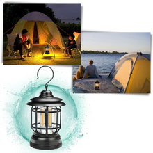 Carica l&#39;immagine nel visualizzatore di Gallery, Lanterna da campeggio retrò a LED
