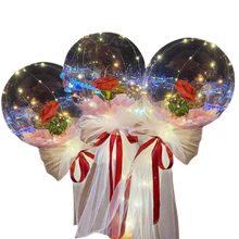 Carica l&#39;immagine nel visualizzatore di Gallery, Bellissimo palloncino a LED con rosa - Ozerty

