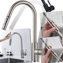 Carica l&#39;immagine nel visualizzatore di Gallery, Rubinetto da cucina flessibile con sensore - Ozerty
