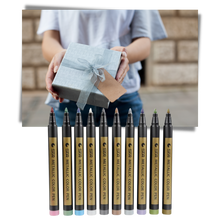 Carica l&#39;immagine nel visualizzatore di Gallery, Confezione da 10 pennarelli colorati metallizzati - Ozerty
