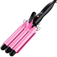Carica l&#39;immagine nel visualizzatore di Gallery, Arricciacapelli a triplo cilindro in ceramica - Ozerty
