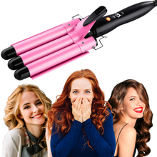Carica l&#39;immagine nel visualizzatore di Gallery, Arricciacapelli a triplo cilindro in ceramica - Ozerty
