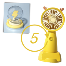 Carica l&#39;immagine nel visualizzatore di Gallery, Mini ventilatore USB con supporto per telefono - Ozerty
