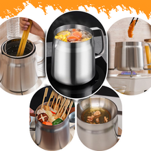 Carica l&#39;immagine nel visualizzatore di Gallery, Pentola per friggere in acciaio inox 2 in 1 - Ozerty
