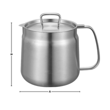 Carica l&#39;immagine nel visualizzatore di Gallery, Pentola per friggere in acciaio inox 2 in 1 - Ozerty
