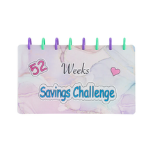Carica l&#39;immagine nel visualizzatore di Gallery, Raccoglitore di risparmio completo per 52 settimane - Ozerty
