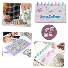 Carica l&#39;immagine nel visualizzatore di Gallery, Raccoglitore di risparmio completo per 52 settimane - Ozerty
