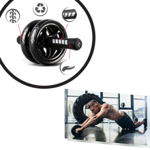 Carica l&#39;immagine nel visualizzatore di Gallery, Rullo per addominali con impugnature imbottite - Ozayti
