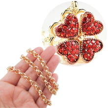 Carica l&#39;immagine nel visualizzatore di Gallery, Collana a cuore regolabile a 4 foglie di trifoglio - Ozerty
