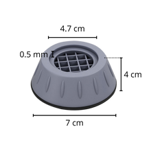 Carica l&#39;immagine nel visualizzatore di Gallery, Confezione di 4 cuscinetti di gomma antivibrazione - Ozerty
