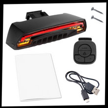 Carica l&#39;immagine nel visualizzatore di Gallery, Luce posteriore di sicurezza della bicicletta con indicatori - Ozerty
