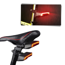 Carica l&#39;immagine nel visualizzatore di Gallery, Luce posteriore di sicurezza della bicicletta con indicatori - Ozerty
