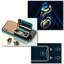 Carica l&#39;immagine nel visualizzatore di Gallery, Auricolari Bluetooth con scatola di ricarica della batteria - Ozerty
