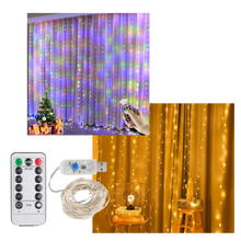 Carica l&#39;immagine nel visualizzatore di Gallery, Luci fatate per tende con telecomando - Ozerty
