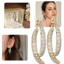 Carica l&#39;immagine nel visualizzatore di Gallery, Orecchini a croce in argento/oro - Ozerty
