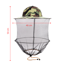 Carica l&#39;immagine nel visualizzatore di Gallery, Cappello da apicoltura mimetico con velo di nylon a rete - Ozerty
