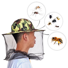 Carica l&#39;immagine nel visualizzatore di Gallery, Cappello da apicoltura mimetico con velo di nylon a rete - Ozerty
