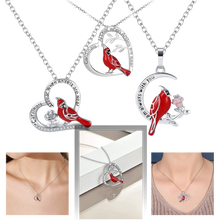 Carica l&#39;immagine nel visualizzatore di Gallery, Collana con ciondolo cuore cardinale - Ozerty
