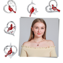Carica l&#39;immagine nel visualizzatore di Gallery, Collana con ciondolo cuore cardinale - Ozerty
