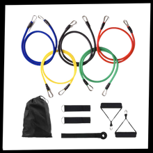 Carica l&#39;immagine nel visualizzatore di Gallery, Set completo di fascette per esercizi di resistenza (11 pezzi) - Ozerty
