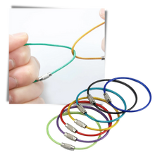 Carica l&#39;immagine nel visualizzatore di Gallery, Confezione di portachiavi in filo flessibile
