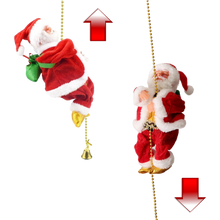 Carica l&#39;immagine nel visualizzatore di Gallery, Decorazione Babbo Natale elettrico rampicante  - Ozerty
