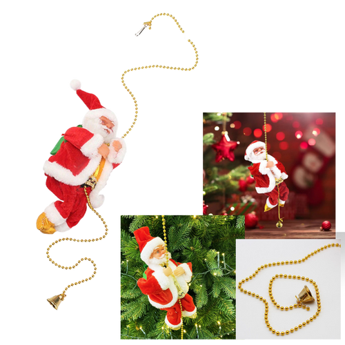 Decorazione Babbo Natale elettrico rampicante  - Ozerty