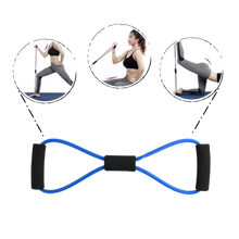 Carica l&#39;immagine nel visualizzatore di Gallery, Fascia elastica di resistenza fitness con maniglie e 8 forme - Ozerty
