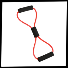 Carica l&#39;immagine nel visualizzatore di Gallery, Fascia elastica di resistenza fitness con maniglie e 8 forme - Ozerty

