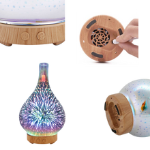 Carica l&#39;immagine nel visualizzatore di Gallery, Diffusore di olio essenziale con vaso a forma di fuochi d&#39;artificio
