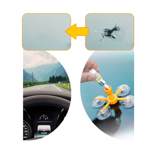 Kit di riparazione del vetro del parabrezza  - Ozerty