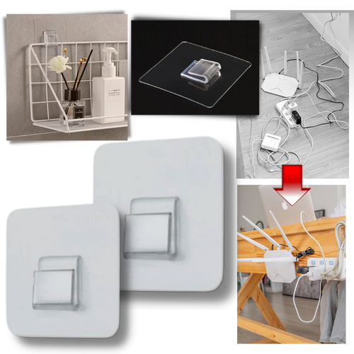 Confezione di ganci da parete adesivi - Ozerty