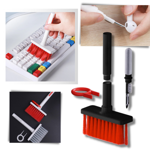 Pulitore per tastiera e auricolari 5 in 1 - Ozerty