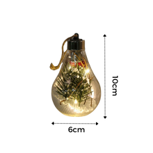 Carica l&#39;immagine nel visualizzatore di Gallery, Lampadina a sfera di Natale trasparente a LED - Ozerty
