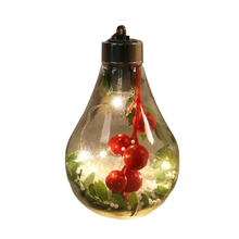 Carica l&#39;immagine nel visualizzatore di Gallery, Lampadina a sfera di Natale trasparente a LED
