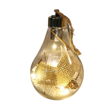Carica l&#39;immagine nel visualizzatore di Gallery, Lampadina a sfera di Natale trasparente a LED
