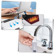 Carica l&#39;immagine nel visualizzatore di Gallery, Leggero supporto invisibile in alluminio per laptop
