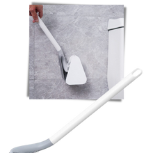 Carica l&#39;immagine nel visualizzatore di Gallery, Scopino da toilette con manico lungo e base a muro - Ozerty
